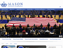 Tablet Screenshot of masoncoschools.com